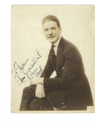 Frank Fay (born 1870) Signed (to Marion) 7x9 Promo Photo