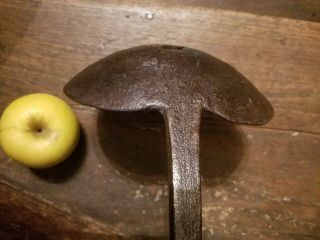LARGE 18TH CENTURY COLONIAL,  REVOLUTIONARY WAR ENGLAND WROUGHT IRON LADLE 3