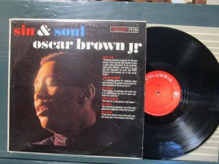 Oscar Brown,  Jr.  " Sin & Soul " Jazz Cl1577 Hi Fidelity D/g 1964 Vinyl Lp Ex,  /n/m