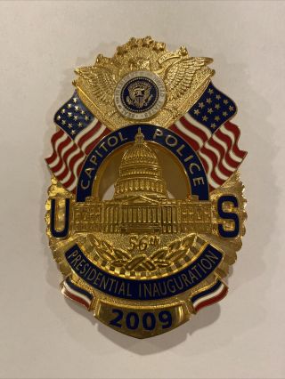 Obsolete Us Capitol Police Badge