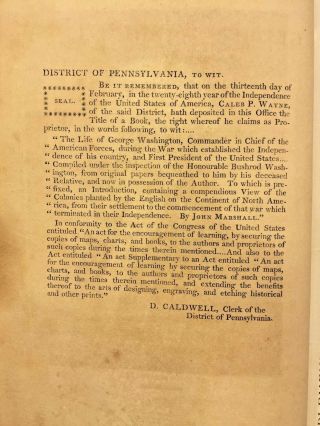 The Life of George Washington by John Marshall 5 Vol Set 1804 Publ Wayne 1st Ed 5