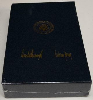 2020 President Donald Trump Melania White House Gift Leather Boxed Set Of Books