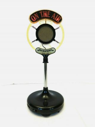 Vintage Old Art Deco Antique On The Air Transistor Microphone Radio Spring Style