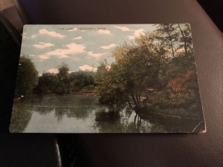 Vintage Postcard - The Lake Brockwell Park - 1910 - S5