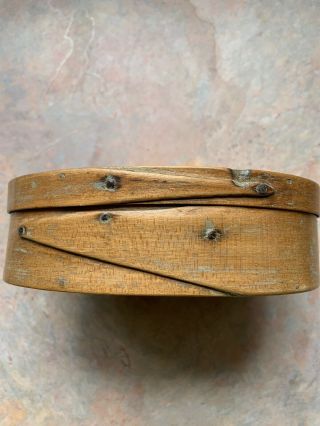 Antique 19th Century Small Oval Bentwood Pantry Box