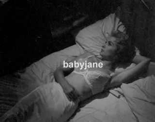 108 Psycho Janet Leigh Sexy In Bra & Slip Behind The Scenes In Bed Photo