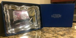 President Donald Trump Official White House Issued Vip Gift Pewter Candy Tray