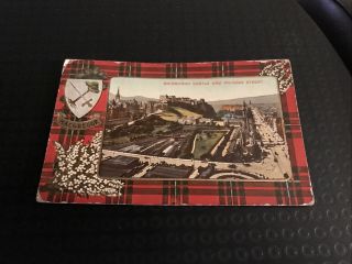 Vintage Postcard - Macgregor - Edinburgh Castle And Princes Street S5