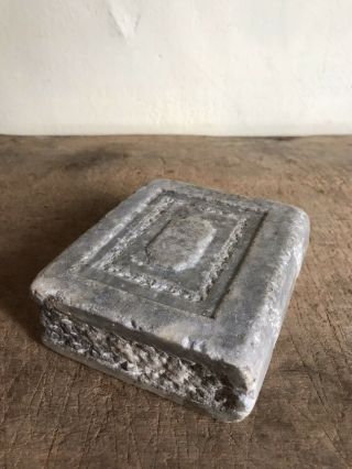 Best Rare Old Antique Hand Carved Stone Marble Book Large Aafa Patina