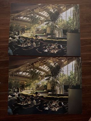 2 Vintage Postcards From The Hyatt Regency Hotel,  Washington,  Dc (atrium Scene)