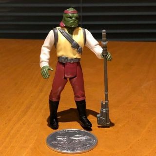 Vintage - Star Wars - Barada - - Power Of The Force - Complete W/coin