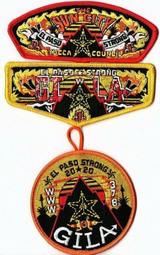 Boy Scout Oa 378 Gila Lodge Yucca Council El Paso Strong Csp Flap Dangle Set