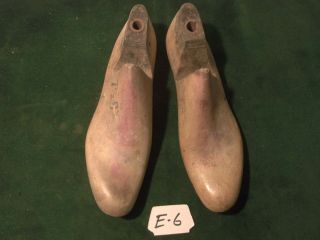 Vintage 1942 Pair Us Navy Size 7 - 1/2 C Vulcan Industrial Shoe Factory Lasts E - 6