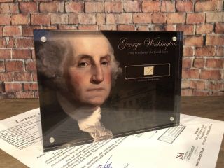 George Washington 1797 Signed Handwritten Word Jsa Loa Authentic Historic Gift