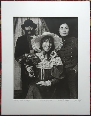 Scarce Sanford Kreger Signed Artist Proof Photograph John Lennon Yoko Ono 1977 B