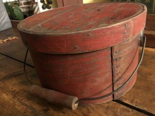 Cherry Red Bale Handle Pantry Box 2
