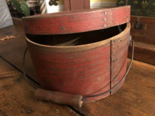Cherry Red Bale Handle Pantry Box 5