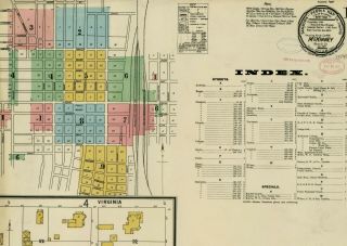 Mckinney,  Texas Sanborn Map© Sheets 106 Maps In Color 1885 - 1920 On Cd