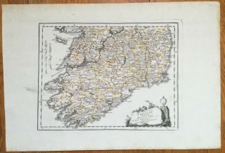 Reilly Large Engraved Map Southern Ireland (no.  90) - 1789