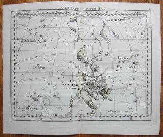 Flamsteed Astronomy Celestial Map Auriga - 1776