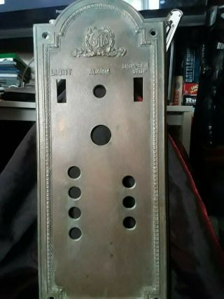 Antique Otis Elevator Control Panel
