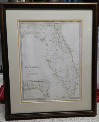 1834 S.  D.  U.  K.  Map Of Florida