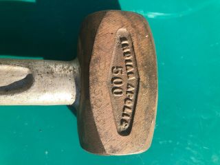 Vintage Indianapolis 500 Brass Wheel Hammer by Proto Tool Company,  Model 1481 3