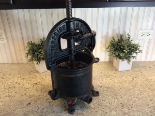Antique Cast Iron Sausage Stuffer,  Wine And Fruit Press.  Made By Enterprise Mfg.