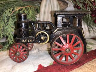 Avery Antique Cast Iron Toy Steam Tractor Paint - Black,  Red Gold.  Vintage