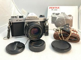 Vintage Asahi Pentax K1000 35mm Camera,  50mm F/2 Smc Pentax - M Lens -