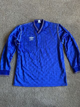 Glasgow Rangers Vintage 1987 To 1990 Template Umbro Football Shirt Men’s Med