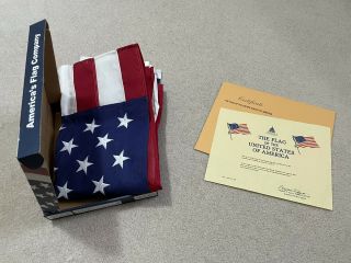 American Flag Flown Over Us Capitol At 2013 Obama/biden Inauguration With