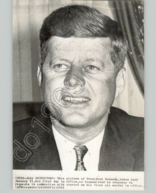 Vintage Portrait Press Photo President John F Kennedy In White House 1961 Jfk