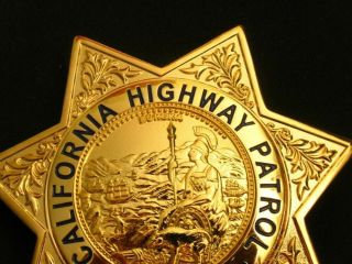 Obsolete CHP California Highway Patrol Traffic Officer Police Badge TV Prop 2