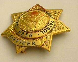 Obsolete CHP California Highway Patrol Traffic Officer Police Badge TV Prop 3