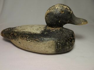 Antique/vintage Duck Decoy - Carved Wood - Glass Eyes - Primitive/folk Art