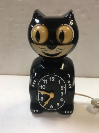 Vintage Kit Cat Klock Clock - Model D3 Black Allied Mfg No Tail