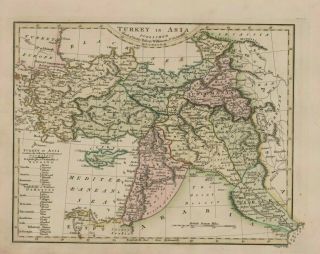 Turkey In Asia Cyprus Syria Kurdistan 1808 Map Wilkinson B11.  28