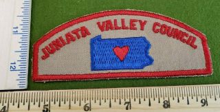 Boy Scout Juniata Valley T - 1 Csp In Pristine