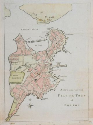 A And Correct Plan Of The Town Of Boston.  1775