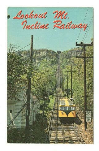 Lookout Mountain Incline Railway Chattanooga Tennessee Vintage Postcard Eb231