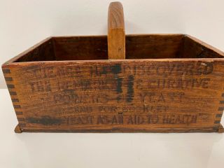Antique Primitive 1893 Advertising Nw Yeast Company Chicago Box Store Display