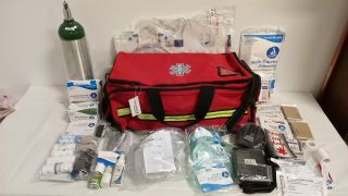 Lightning X Jumbo Oxygen Medic First Responder Emt/ems Bag W/ Fill Kit D