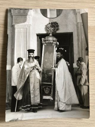 Zante Zakynthos Ζάκυνθος Vintage Press Photo Greece Saint Dyonisios Mummified