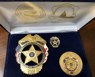 56th Inauguration Metropolitan Police DC Badge Set 3