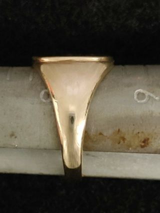 Vintage 10kt Gold Phi Gamma Delta FIJI Size 8.  5 Signet Ring 3.  7dwt 5.  7g 2