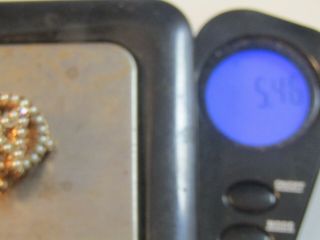 VTG 1946 Alpha Omicron Pi sorority 10K GOLD member pin/badge RUBIES & PEARLS bh 5