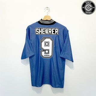 1996/97 Shearer 9 Newcastle United Vintage Adidas Away Football Shirt (m)