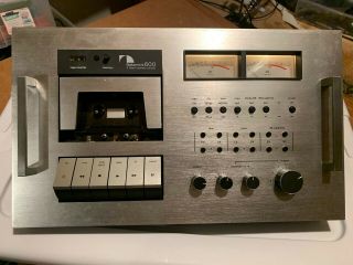 Vintage Nakamichi 600 2 Head Cassette Deck W/ Cover