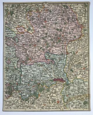 Antique Map John Cary 1794 - Hertfordshire Middlesex 10x8inch [19270]